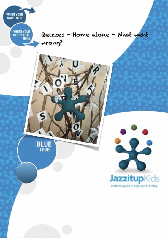 Blue Age Level workbook at Jazzitup Kids English Language Course