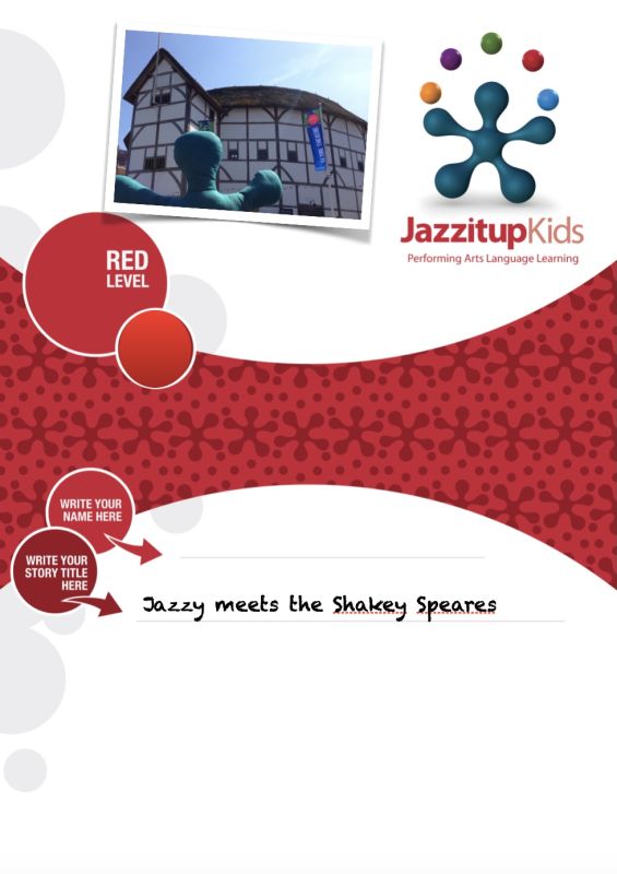 Red Age Level workbook at Jazzitup Kids English Language Course