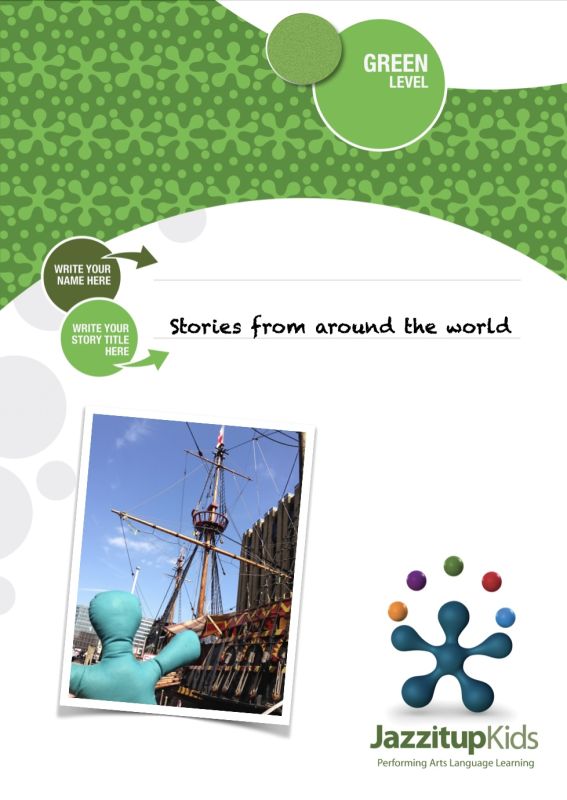 Green Age Level workbook at Jazzitup Kids English Language Course